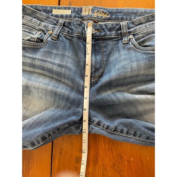 Kut from the Kloth Womens Jeans Size 10 Farrah Baby Bootcut Blue Denim Stretch - Picture 11 of 12